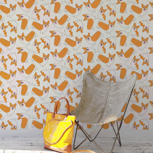 Papel Pintado Pembroke Welsh Corgis