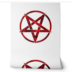 Papel Pintado Pentagram del diablo Rojo
