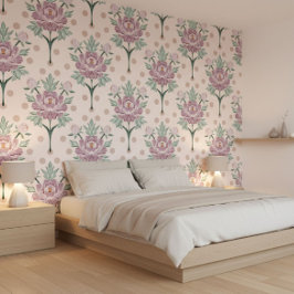 Papel Pintado Peonía Rosa