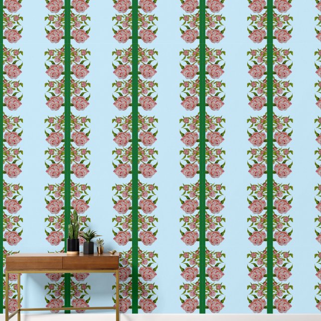 Papel Pintado Peonías Brotando en un  (Pasillo)