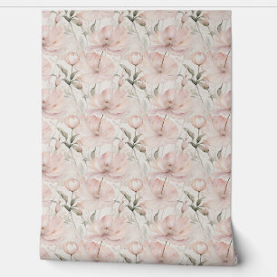 Papel Pintado peonías rosas y blancas bonitas en un diseño tranq