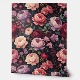 Papel Pintado Peony Rosa Pintage Floral Peel y Stick