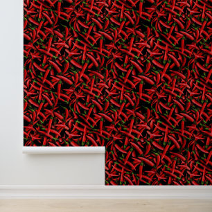 Papel Pintado Peppers de Chili Rojo