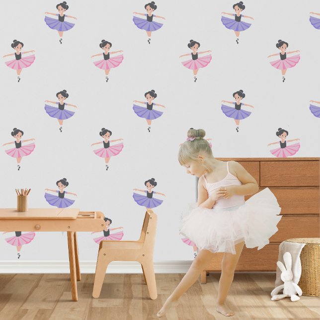 Papel Pintado Pequeña feliz pastel Ballerinas (Subido por el creador)