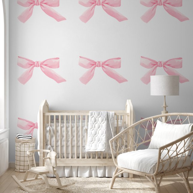 Papel Pintado Pequeña Y Pequeña Boca Rosa Bebé Niña Nursera (Niños)
