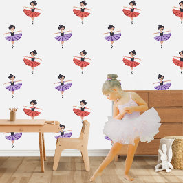 Papel Pintado Pequeñas Bailarinas Felices y Graciosas