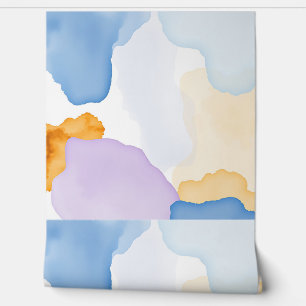 Papel Pintado Perforaciones de color de agua suave y bordes bifu