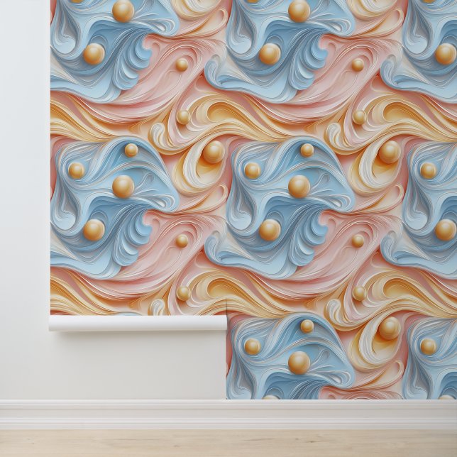 Papel Pintado Perlas en olas de serenidad (Solicitud)