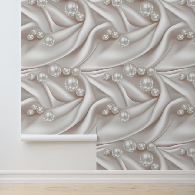 Papel Pintado Perlas y satén (Solicitud)