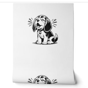Papel Pintado Perrito beagle adorable, familia amante de los ani