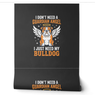 Papel Pintado Perro ángel de la guarda Bulldog