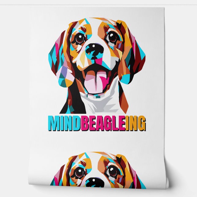 Papel Pintado Perro Beagle Mindbeagleing (Desenrollar)