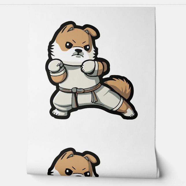 Papel Pintado perro conoce a karate (Desenrollar)