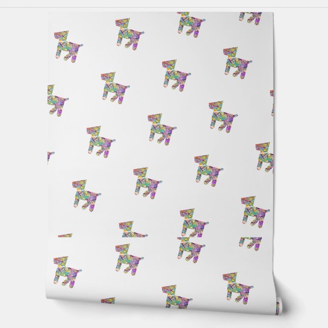 Papel Pintado Perro de Juguete Blanco (Desenrollar)