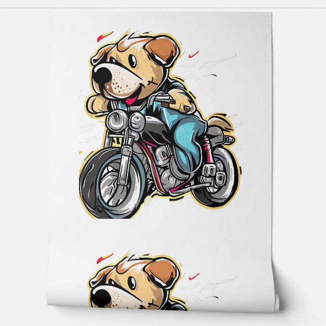 Papel Pintado perro gracioso (Desenrollar)