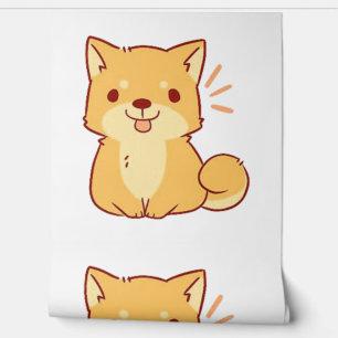 Papel Pintado Perro Kawaii Shiba