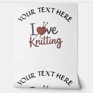 Papel Pintado Personalizado Me Encanta El Diseño de Punto Editar