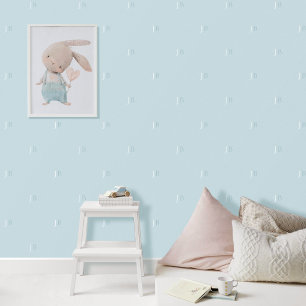 Papel Pintado Personalizado Monograma Patrón inicial Azul relaja