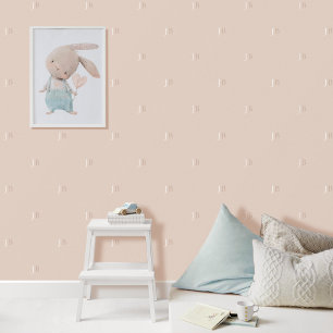 Papel Pintado Personalizado Monograma Patrón inicial Dusto cálid
