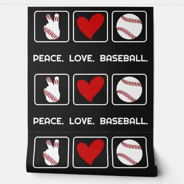 Papel Pintado Personalizado Texto Béisbol (Desenrollar)