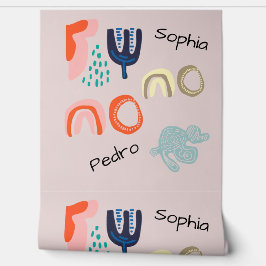 Papel Pintado Personalized Name Boho