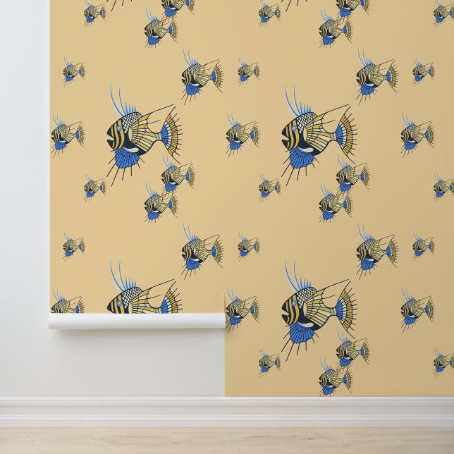 Papel Pintado Pescado acuático tropical (Solicitud)