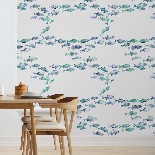 Papel Pintado Pescado azul pequeño Nautico (Subido por el creador)