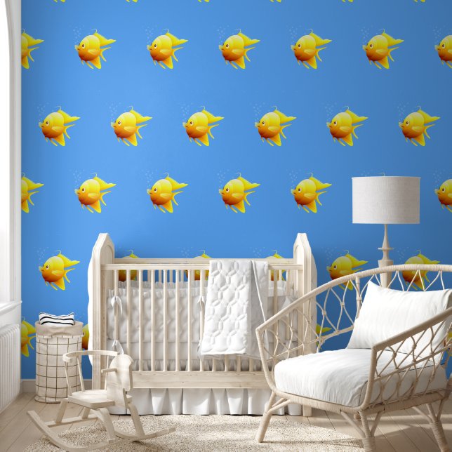 Papel Pintado Pescado de oro (Niños)