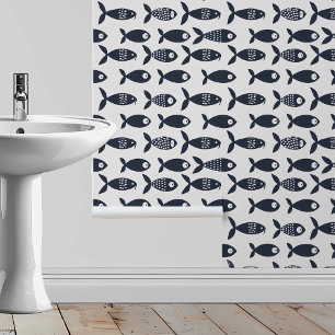 Papel Pintado Pescado escandinavo Marina Azul