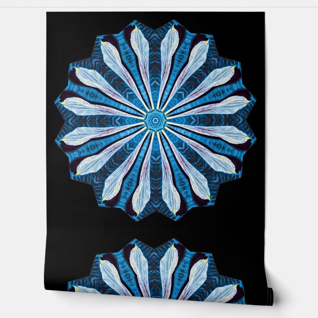 Papel Pintado Petales azules (Desenrollar)