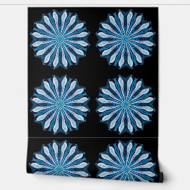 Papel Pintado Petales azules 4