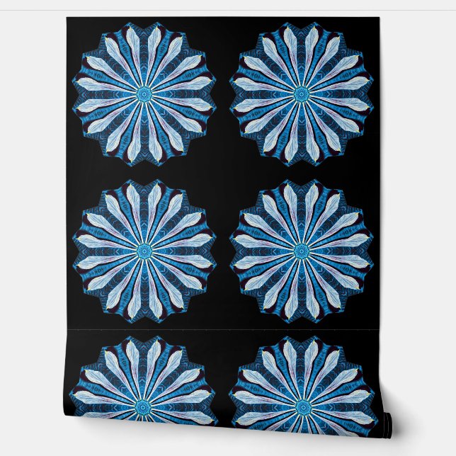 Papel Pintado Petales azules 4 (Desenrollar)