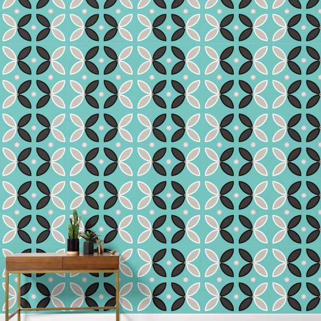 Papel Pintado Pétalos de flores abstractos (Pasillo)