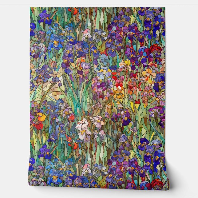 Papel Pintado Pétalos De Vidrio Botánico (Desenrollar)