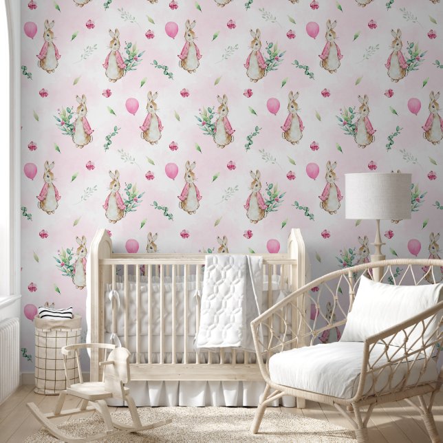 Papel Pintado Peter Rabbit Pink (Niños)
