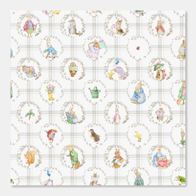 Papel Pintado Peter the Rabbit Storybook Animals Beatrix BIG (Anverso)