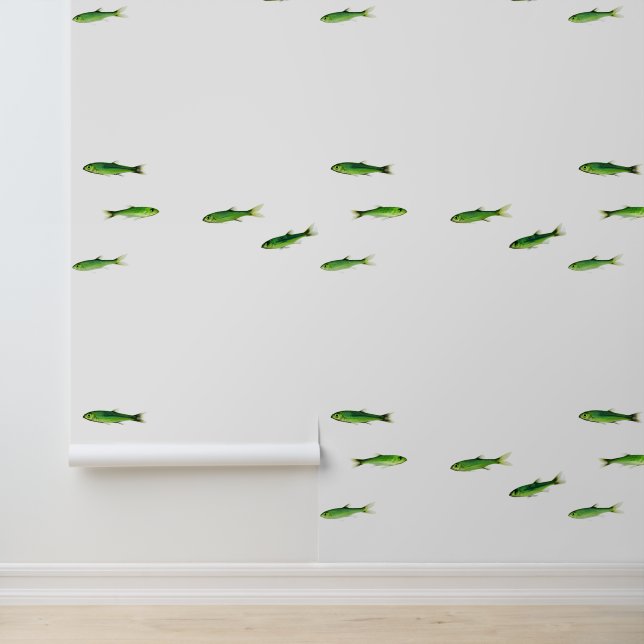 Papel Pintado Pez Verde Pequeño  Náutico (Solicitud)