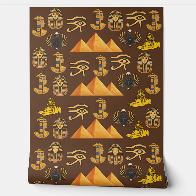 Papel Pintado Pharaoh's Legacy: Antique Egyptian Patterns  (Desenrollar)
