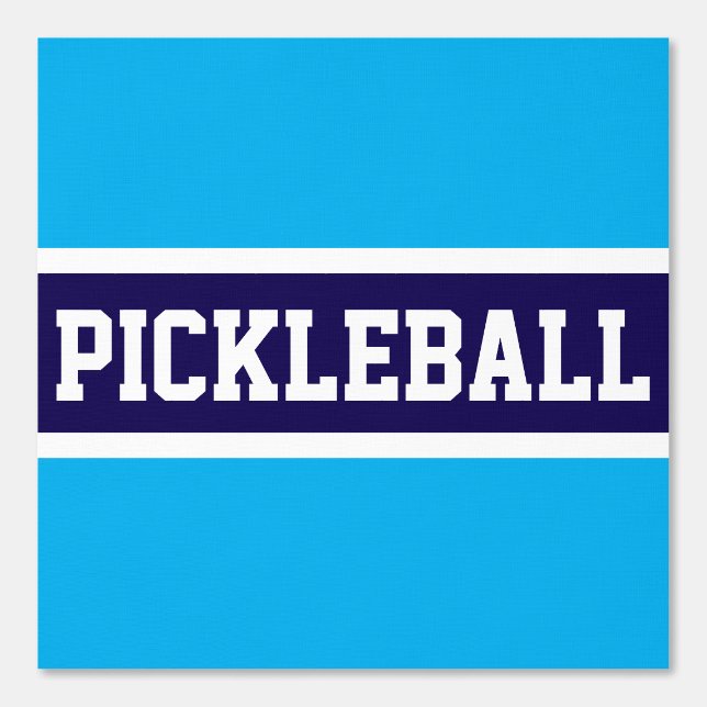 Papel Pintado PICKLEBALL Atletic Naval Azure Blue White Stripes (Anverso)