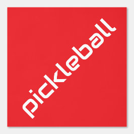Papel Pintado PICKLEBALL Blanco Moderno En Rojo Esporádico