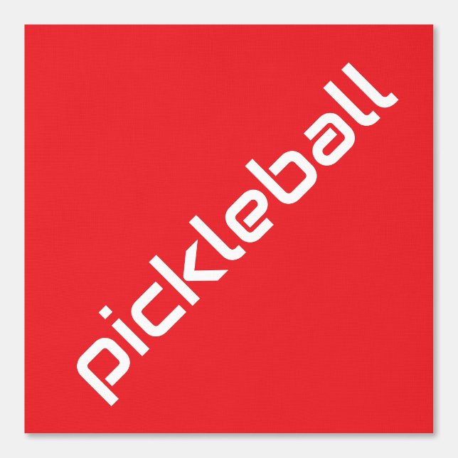 Papel Pintado PICKLEBALL Blanco Moderno En Rojo Esporádico (Anverso)
