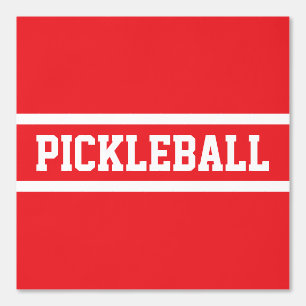 Papel Pintado PICKLEBALL Sportivo negrita Rayas Blancas Rojas Br
