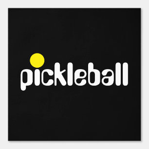 Papel Pintado PICKLEBALL Sporty Fun Blanco Amarillo Texto sobre 