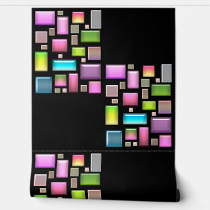 Papel Pintado Piedras preciosas y madre de perlas