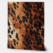 Piel de vaca marrón crema negra