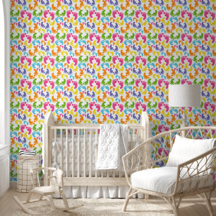 Papel Pintado Pies de bebé de baldosas cortas unisex vivero
