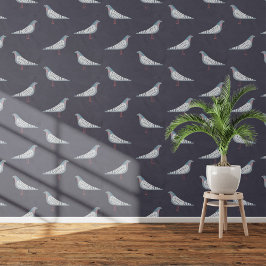 Papel Pintado Pigeon Bird Dark