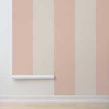 Pink and Cream Bold Stripe