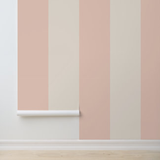 Papel Pintado Pink and Cream Bold Stripe
