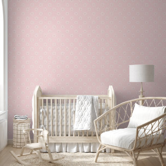 Papel Pintado Pink and white flower collage wallpaper wall